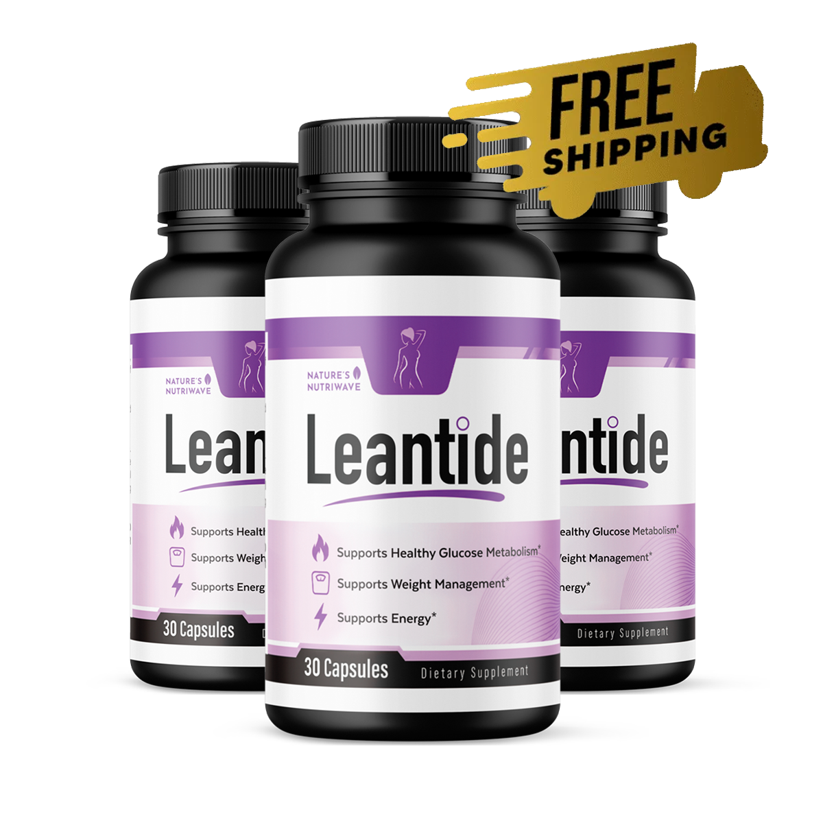 Leantide® metabolic capsules — 3 bottles